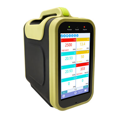 Portable Multi Gas Detector with 14 Gas Detection, 5200mAh Battery, and Modular Design for Industrial Safety